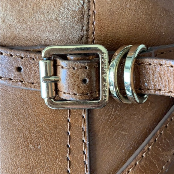 Tory Burch Lizzie Leather-Suede Riding boots - Picture 4 of 5